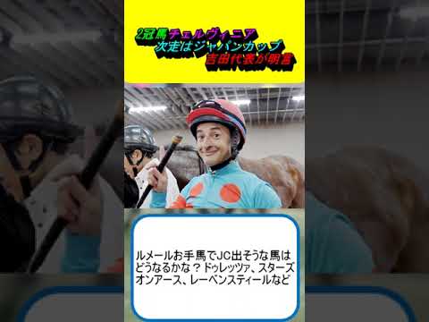 2冠馬チェルヴィニア次走はジャパンカップ　吉田代表が明言 #競馬 #競馬予想 #ルメール #スターズオンアース #ドゥレッツァ