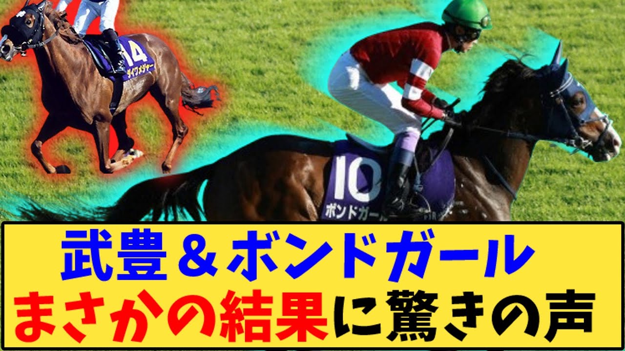 【競馬】「【秋華賞】武豊＆ボンドガール まさかの結果に驚きの声」に対する反応【反応集】