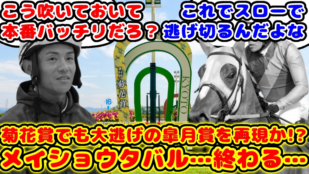 【競馬】菊花賞出走予定のメイショウタバル 鞍上の浜中騎手から折り合いがつかない発言が話題に！！【競馬の反応集】