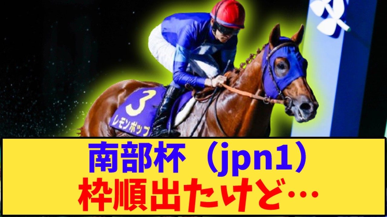 【競馬】「【南部杯】レモンポップ連覇に不安要素も…」に対する反応【反応集】