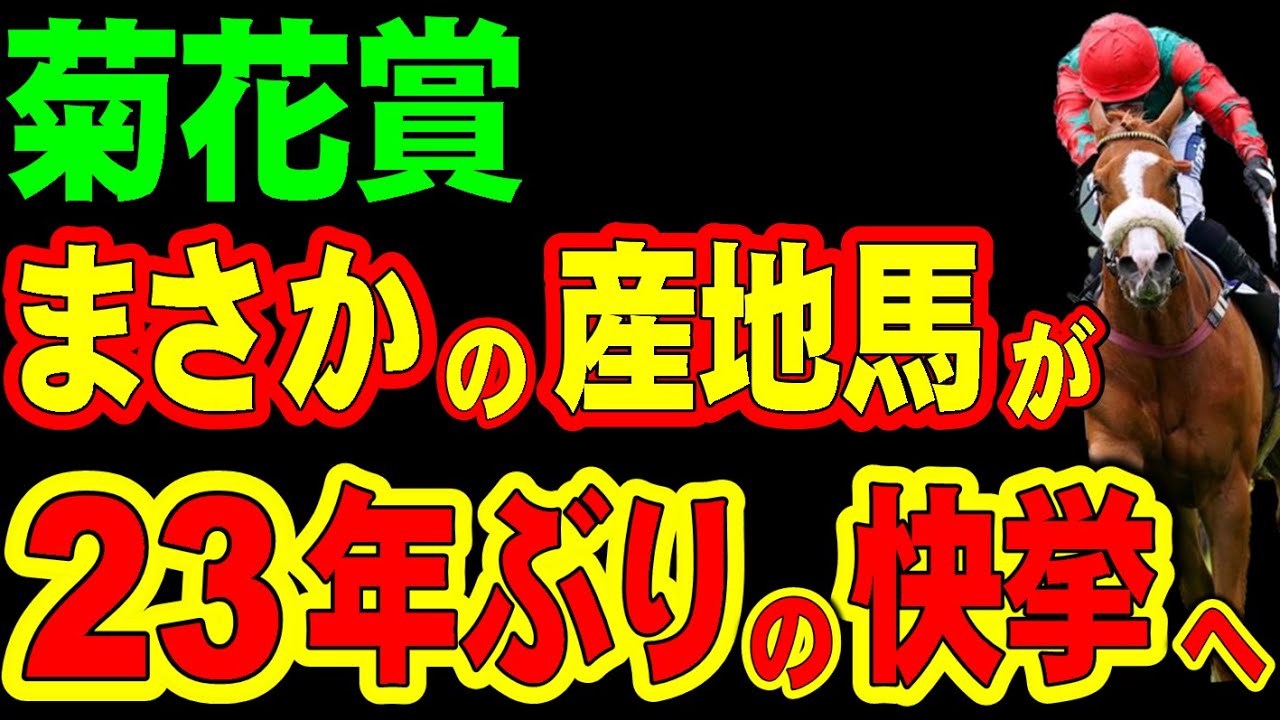 菊花賞、まさかの産地馬が23年ぶりの快挙へ