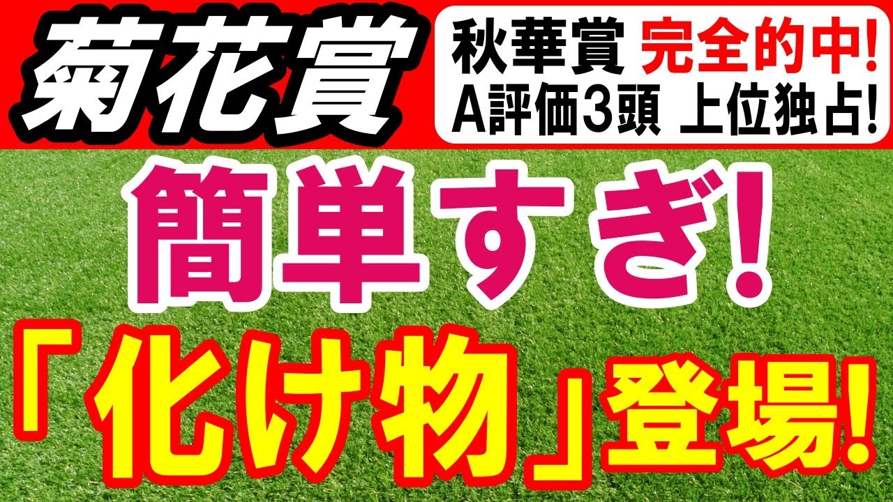 【 菊花賞 2024 】 簡単すぎ！「化け物」登場！