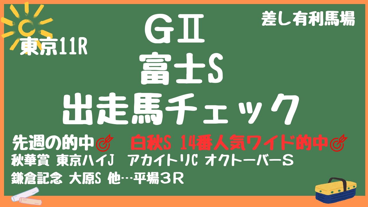 🔥富士S出走馬チェック🔥🔍ソウルラッシュ,セリフォス,ゴンバデカーブース,ジュンブロッサム,レッドモンレーヴ,ジェイパームス