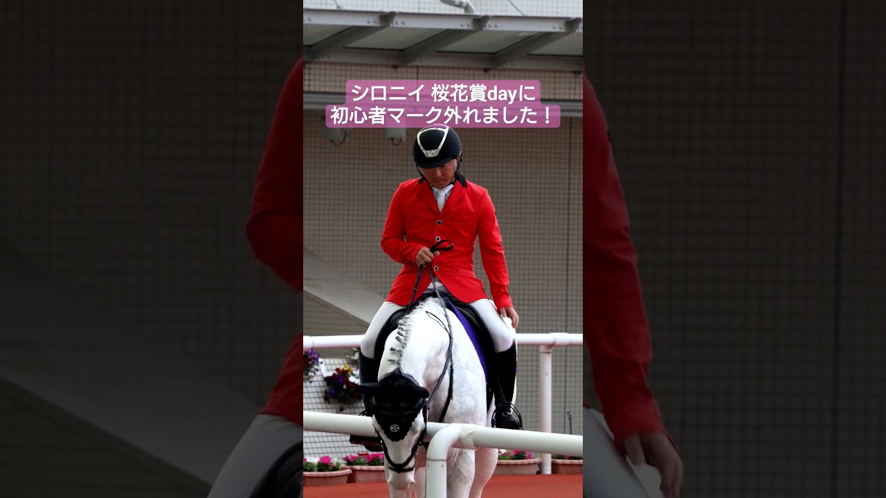 桜花賞dayに初心者マークが取れたシロニイ