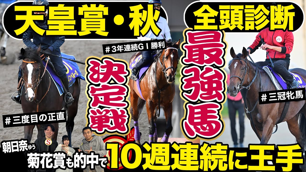 【天皇賞・秋２０２４】全頭診断！G1馬6頭対決！頂上決戦を制し最強馬になるのはどの馬だ！？競馬記者が解説《東スポ競馬》