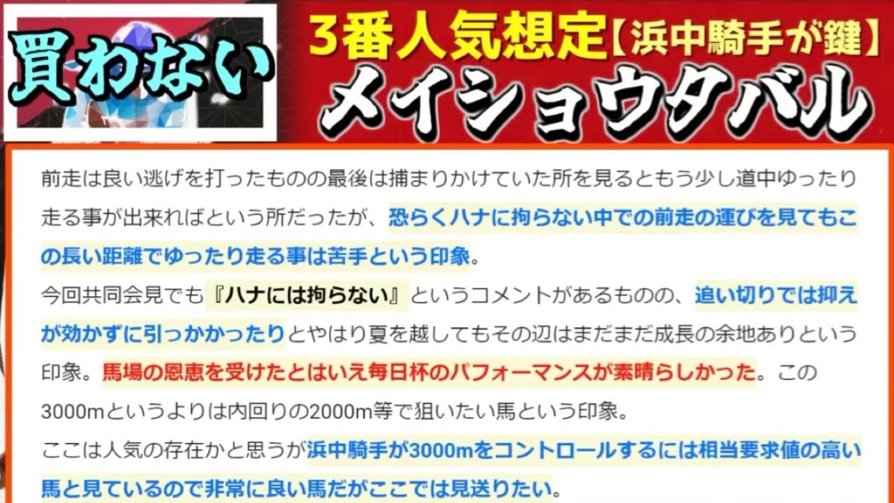 【菊花賞2024】2桁人気でも侮れない『絶対に買う馬』『買わない人気馬』【1週前全頭見解】
