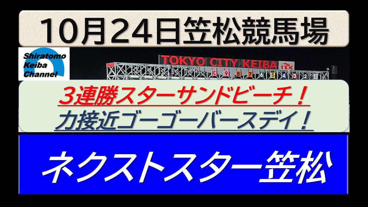 【競馬予想】ネクストスター笠松！～２０２４年１０月２４日 笠松競馬場 ：１０－５１
