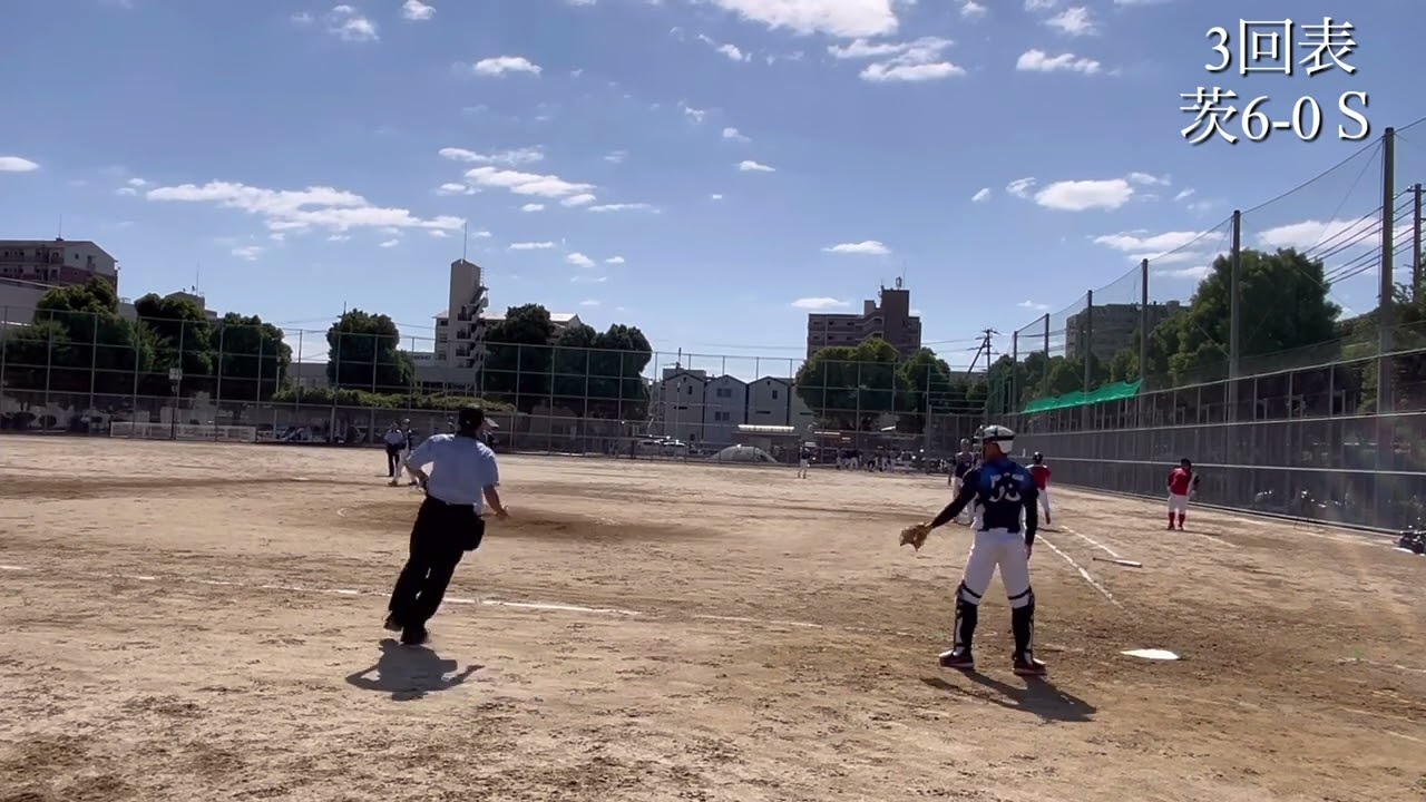 関西マスターズゲームズ 市長杯第57回市民ソフトボール大会 準決勝戦 vs 大阪SOB 2024年10月20日 左専道グランド