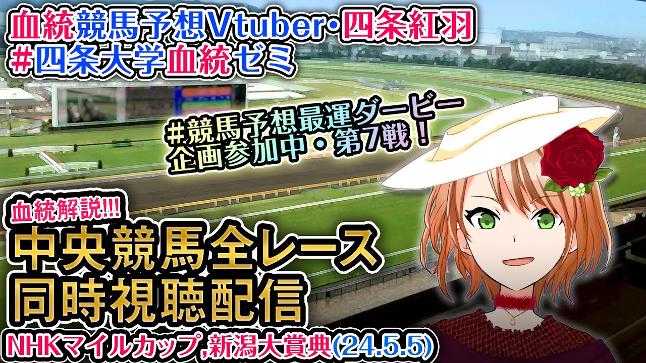 【競馬同時視聴配信】NHKマイルカップ 新潟大賞典 #競馬予想最運ダービー ほか全R対象 四条大学血統ゼミ
