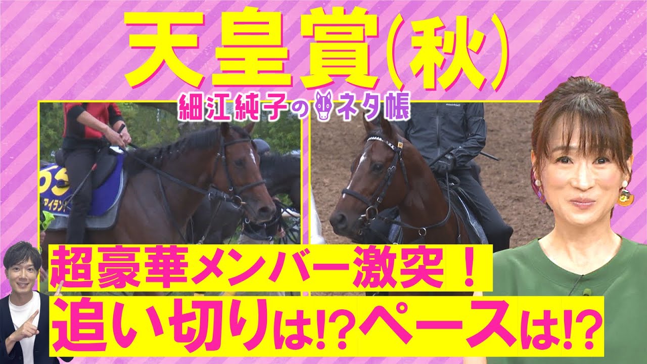 「休み明け問題なし！ただ気になるのは…」リバティアイランド、ドウデュース、レーベンスティール・・・天皇賞・秋(ＧⅠ)を元ジョッキーの細江純子さんが徹底解説！＜細江純子のネタ帳＞