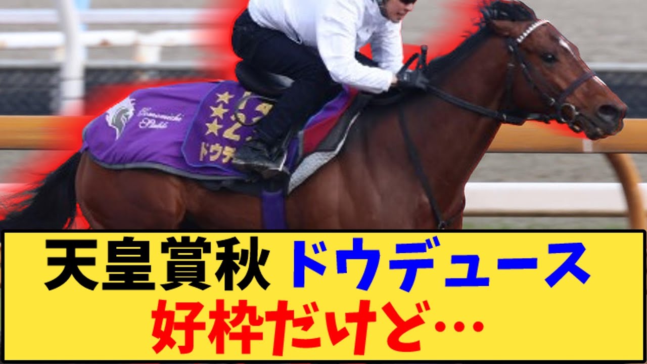 【競馬】「天皇賞秋 ドウデュース絶好枠だけど…」に対する反応【反応集】
