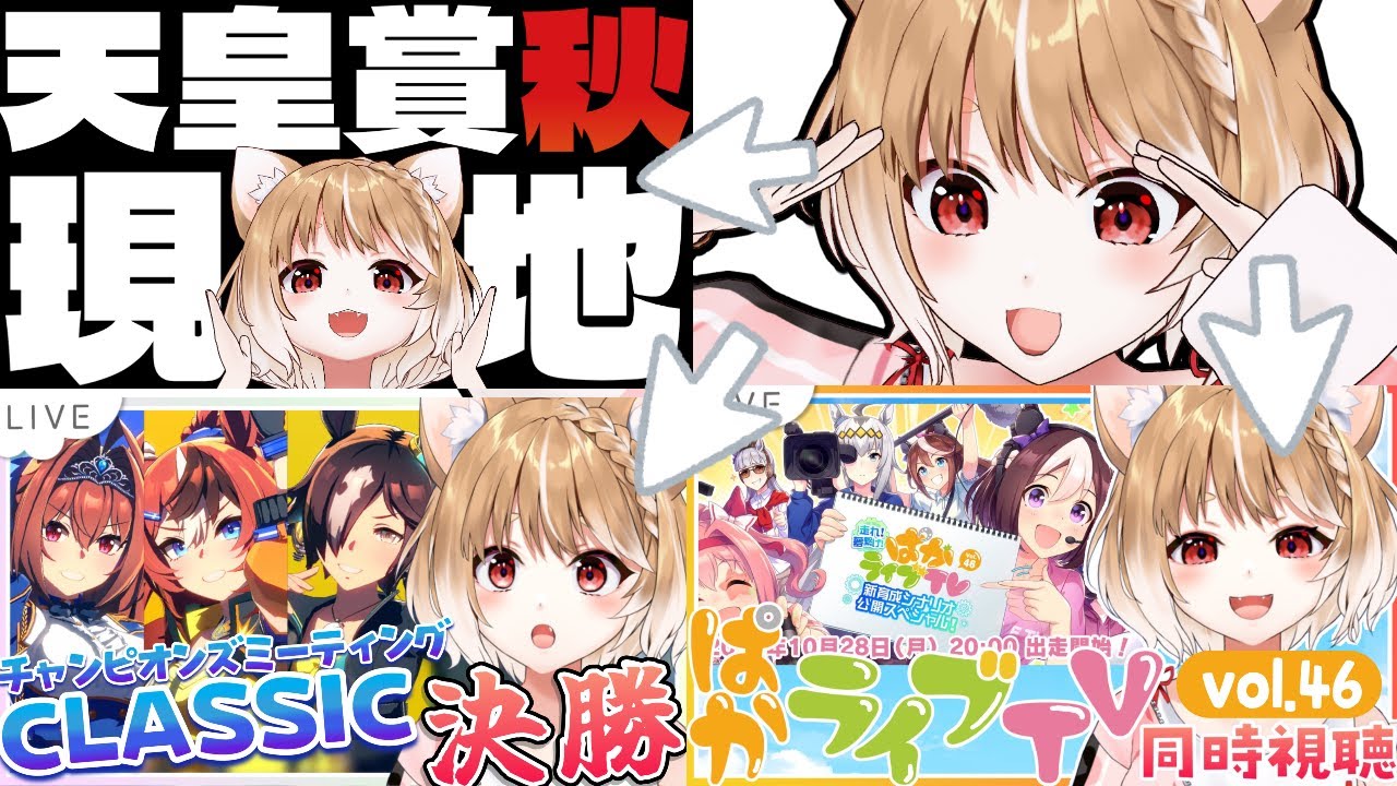 【ウマ娘】天皇賞秋現地感想、チャンミA決勝、ぱかライブTV同時視聴するよおお！【ウマ娘プリティーダービー】