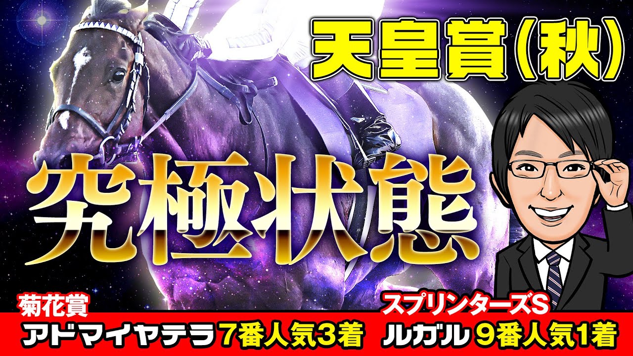 【天皇賞・秋 2024 予想】先週もアドマイヤテラが激走！S評価は好走率83％の勝負調教パターンで臨むこの馬！