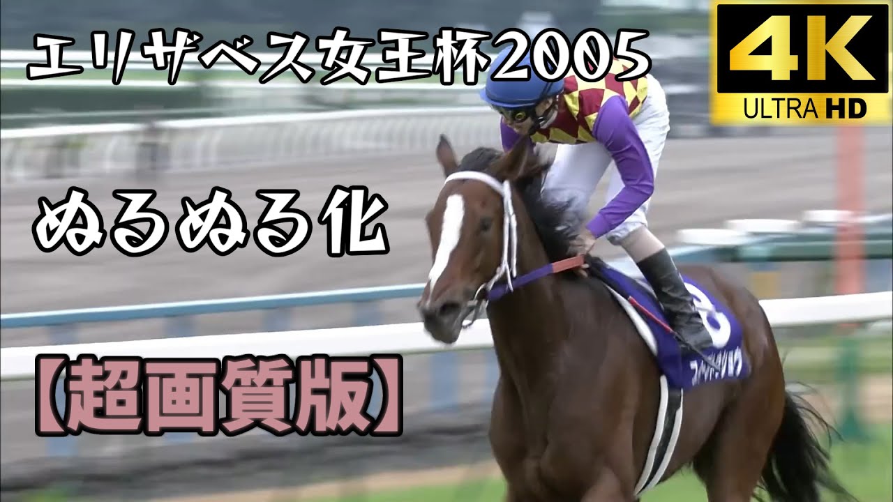 【超画質版】スイープトウショウ エリザベス女王杯 ぬるぬる化で見よう 2005 conv to 60fps