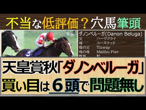 【天皇賞秋】買い目不当な低評価！「ダノンベルーガ」穴馬筆頭に他５点で勝負☆
