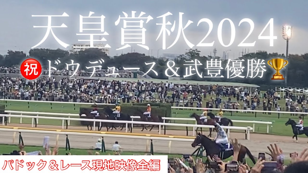 【天皇賞秋2024】ドウデュース＆武豊🏇天皇賞秋優勝🏆現地観戦パドックレース全編映像