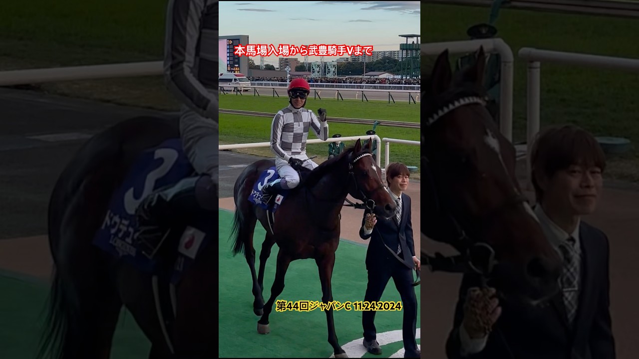 第44回ジャパンC 本馬場入場から武豊騎手Vまで2024