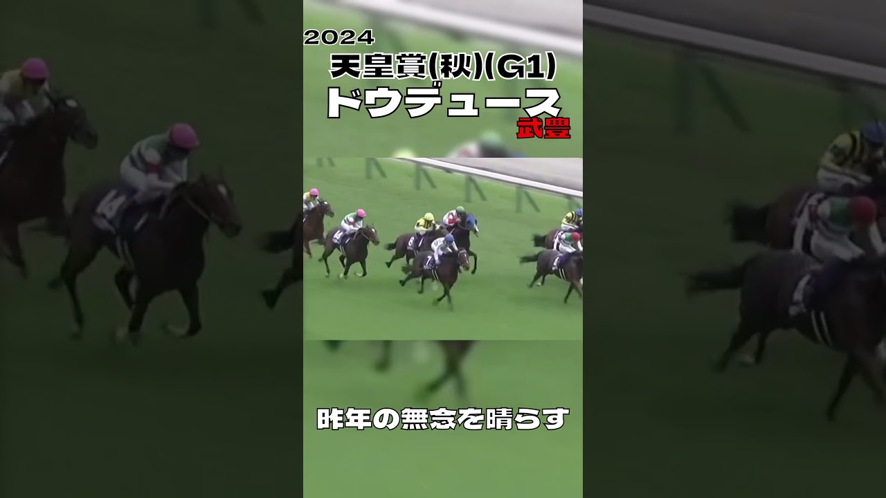 天皇賞(秋) ドウデュース 武豊 昨年の無念を晴らす 2024#shorts