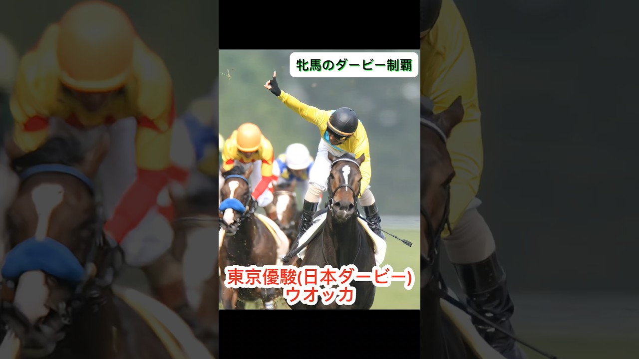 ウオッカ【2007東京優駿(日本ダービー)G1】～牝馬のダービー制覇～ #競馬 #ウオッカ ダービー