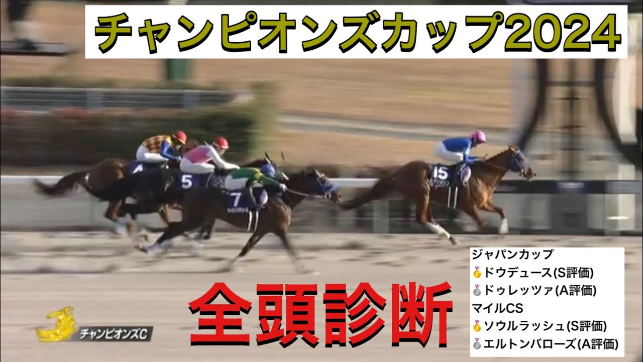 #チャンピオンズカップ2024 #競馬予想 #全頭診断 #馬券 #チャンピオンズc
