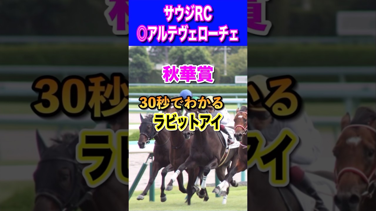 【秋華賞2024】30秒でわかるラビットアイ