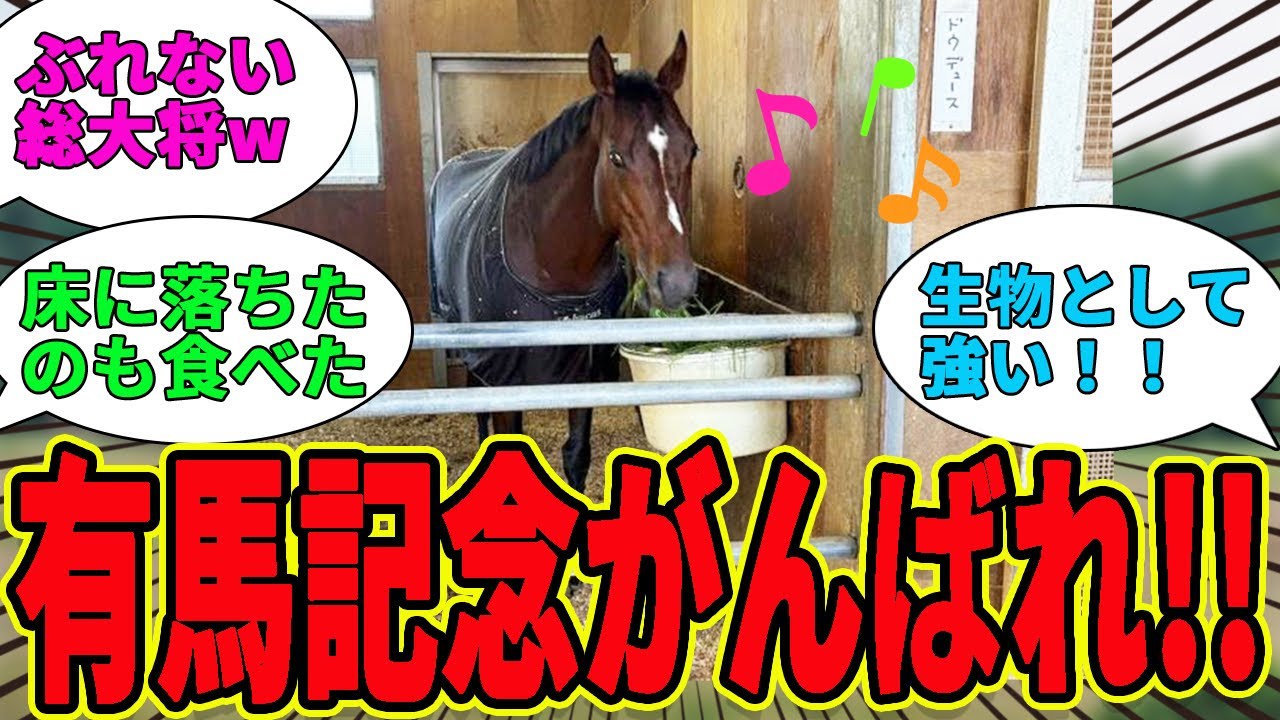 【速報】ドウデュース有馬記念へ正式に出走決定‼ジャパンカップ後安定のもぐもぐタイムwに対するみんなの反応集【競馬の反応集】