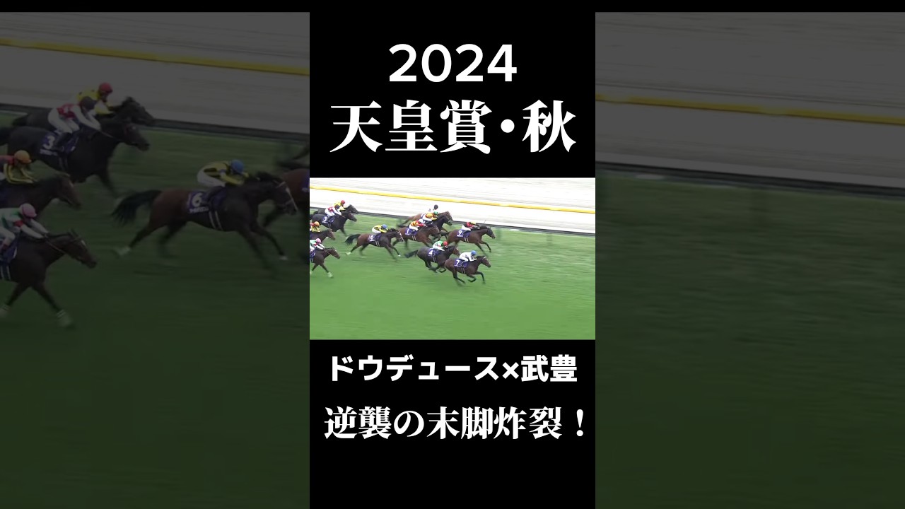 【天皇賞･秋2024】ドウデュース×武豊復活！！昨年の悔しさを晴らす！【競馬】
