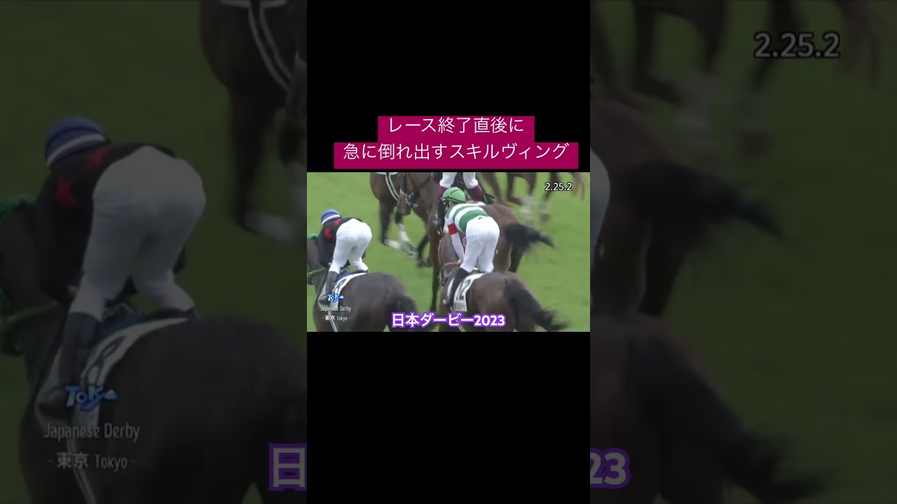 【日本ダービー2023】レース直後！スキルヴィングが天国へ旅立った日！最後までかっこよかった！#競馬 #スキルヴィング #日本ダービー #東京優駿 #日本ダービー2023