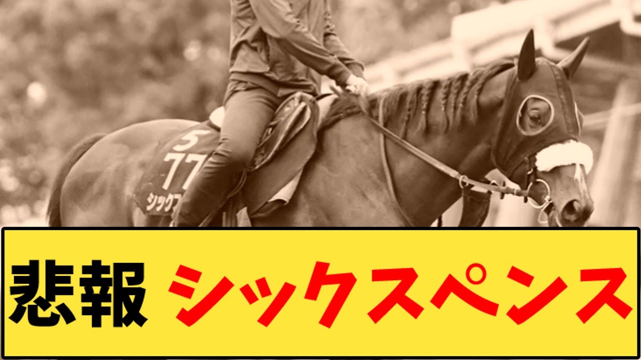 【競馬】「悲報 シックスペンス マイルチャンピオンシップ回避…」に対する反応【反応集】