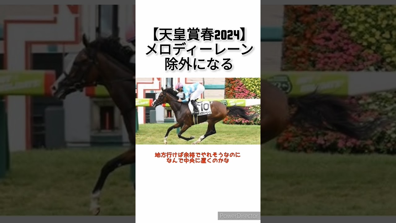 【天皇賞春2024】メロディーレーン除外になる　 #競馬