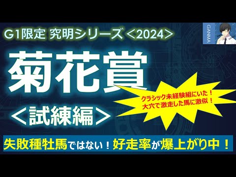【菊花賞2024＜試練編＞】失敗種牡馬とは言わせない！好走率が爆上がり中！～クラシック未経験組で発見！過去に大穴で激走した馬に激似の馬！～