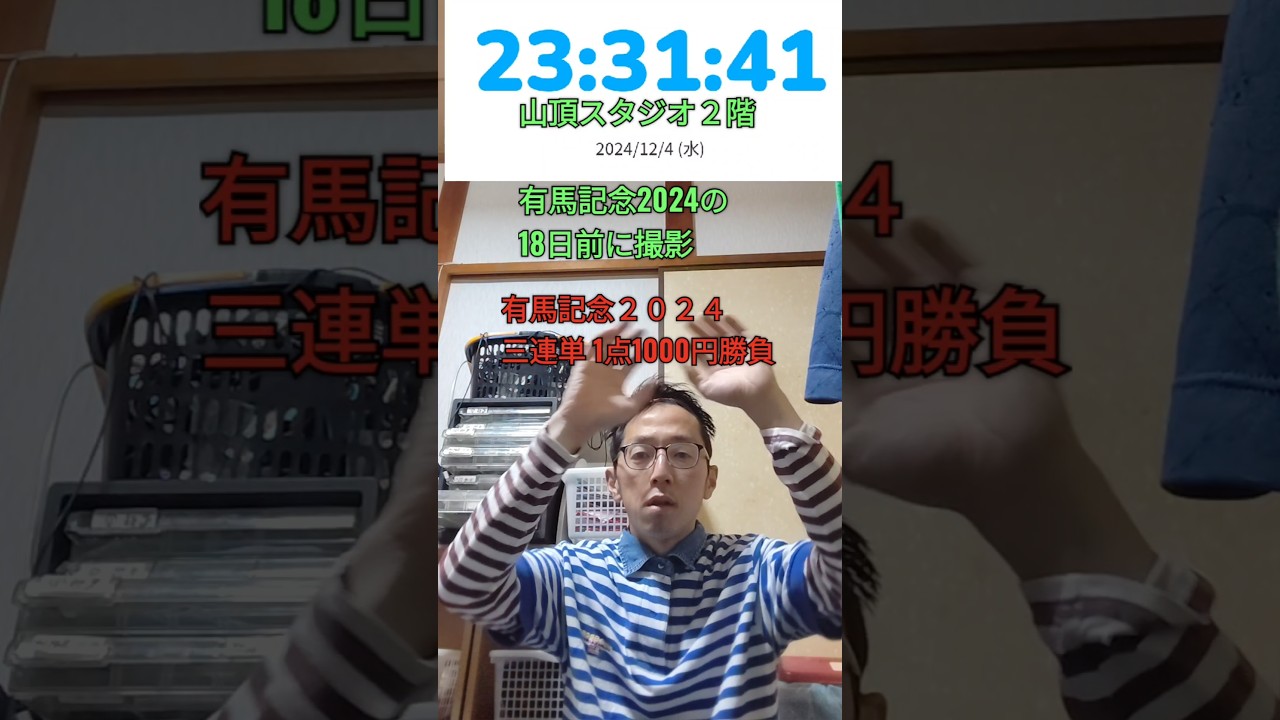 競馬　有馬記念２０２４　三連単　1点1000円勝負