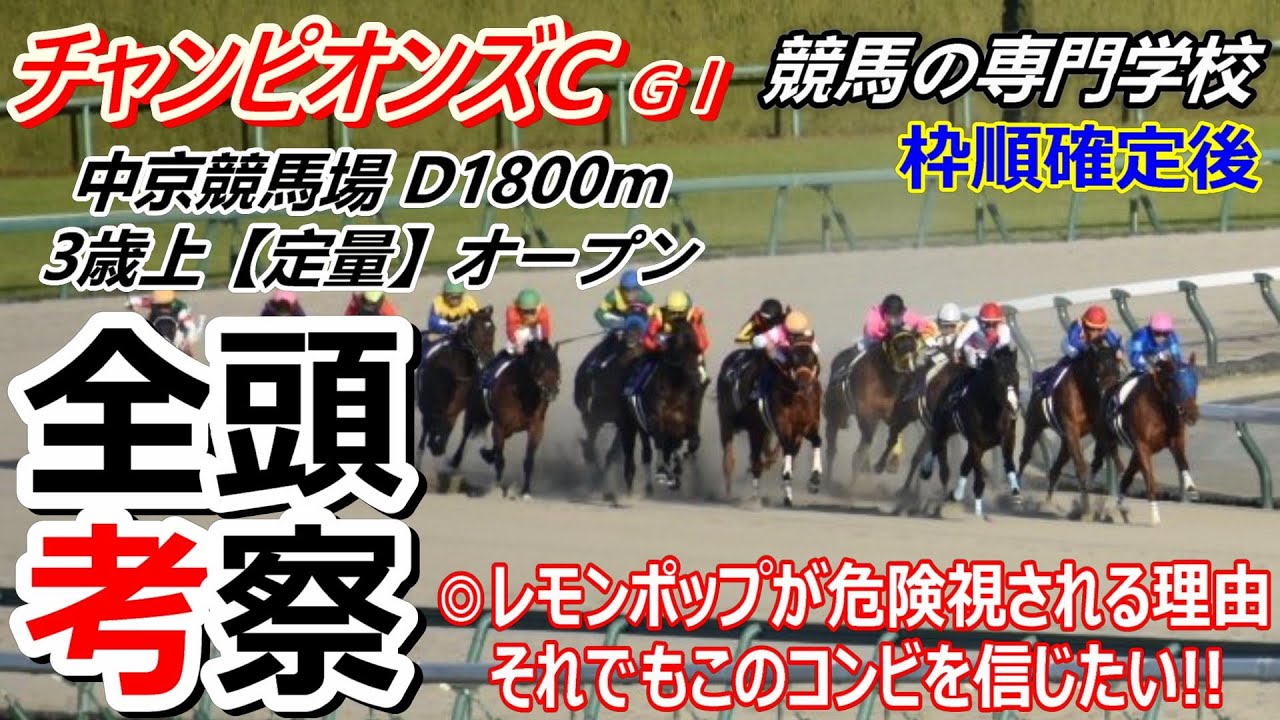 【チャンピオンズC2024】全頭考察 レモンポップ、自ら花道を飾って欲しい