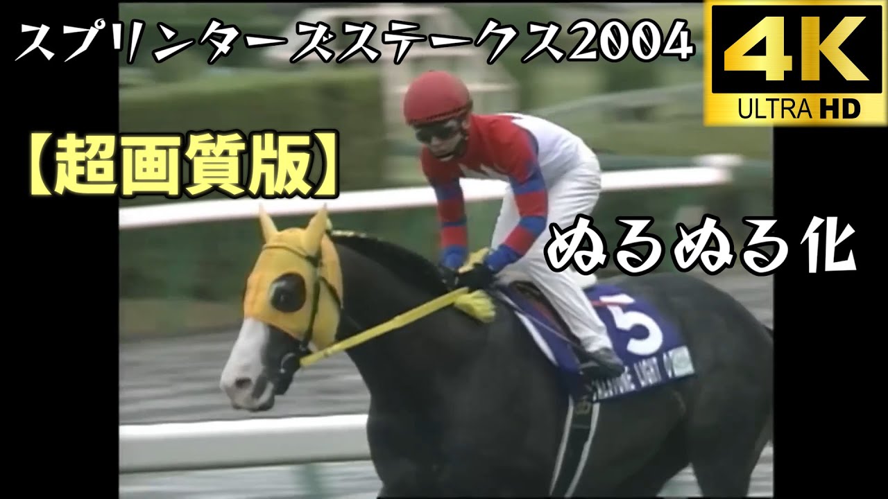カルストンライトオ  スプリンターズステークス 2004 ぬるぬる化で見よう conv to 60fps