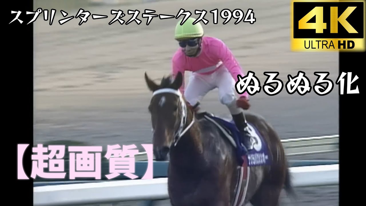 サクラバクシンオー  スプリンターズステークス 1994 ぬるぬる化で見よう conv to 60fps