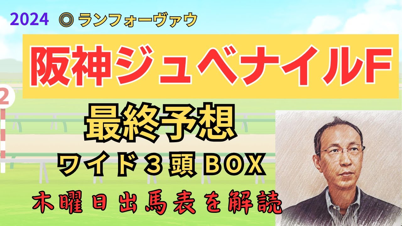 ▲ アルマヴェローチェ 1着 「阪神ジュベナイルフィリーズ 2024　ワイド3頭BOX3点 予想」 #阪神JF