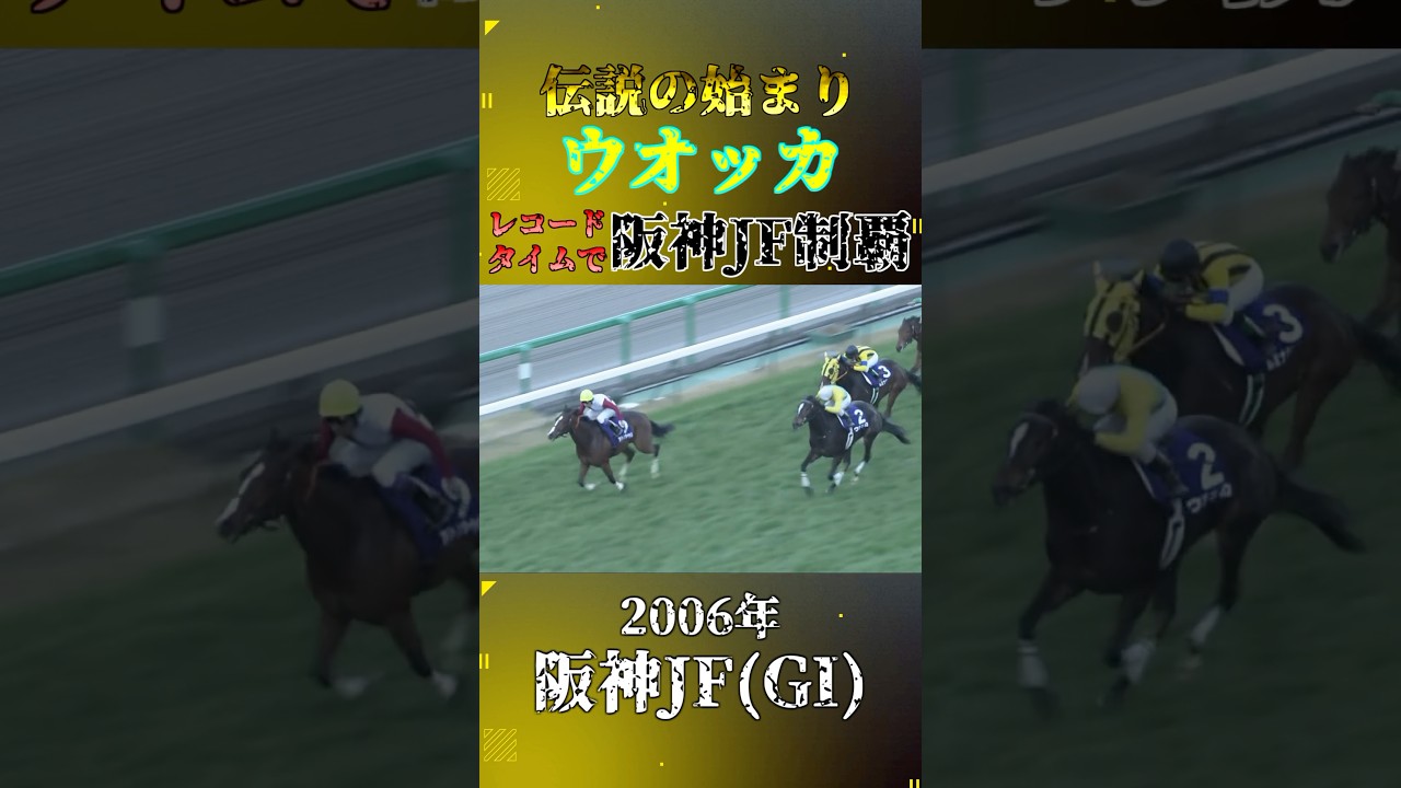 ウオッカ【2006年阪神ジュベナイルフィリーズ(GI)】#競馬 #shorts #阪神ジュベナイルフィリーズ #ウオッカ