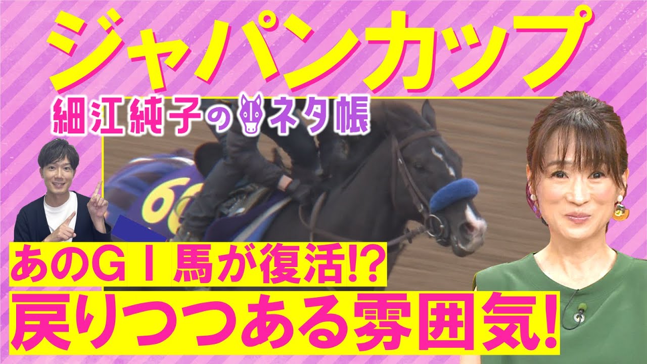 【細江さんの注目は意外な１頭！】ドウデュース、チェルヴィニア、オーギュストロダン・・・超豪華決戦！ジャパンンカップ(ＧⅠ)を元ジョッキーの細江純子さんが徹底解説！＜細江純子のネタ帳＞