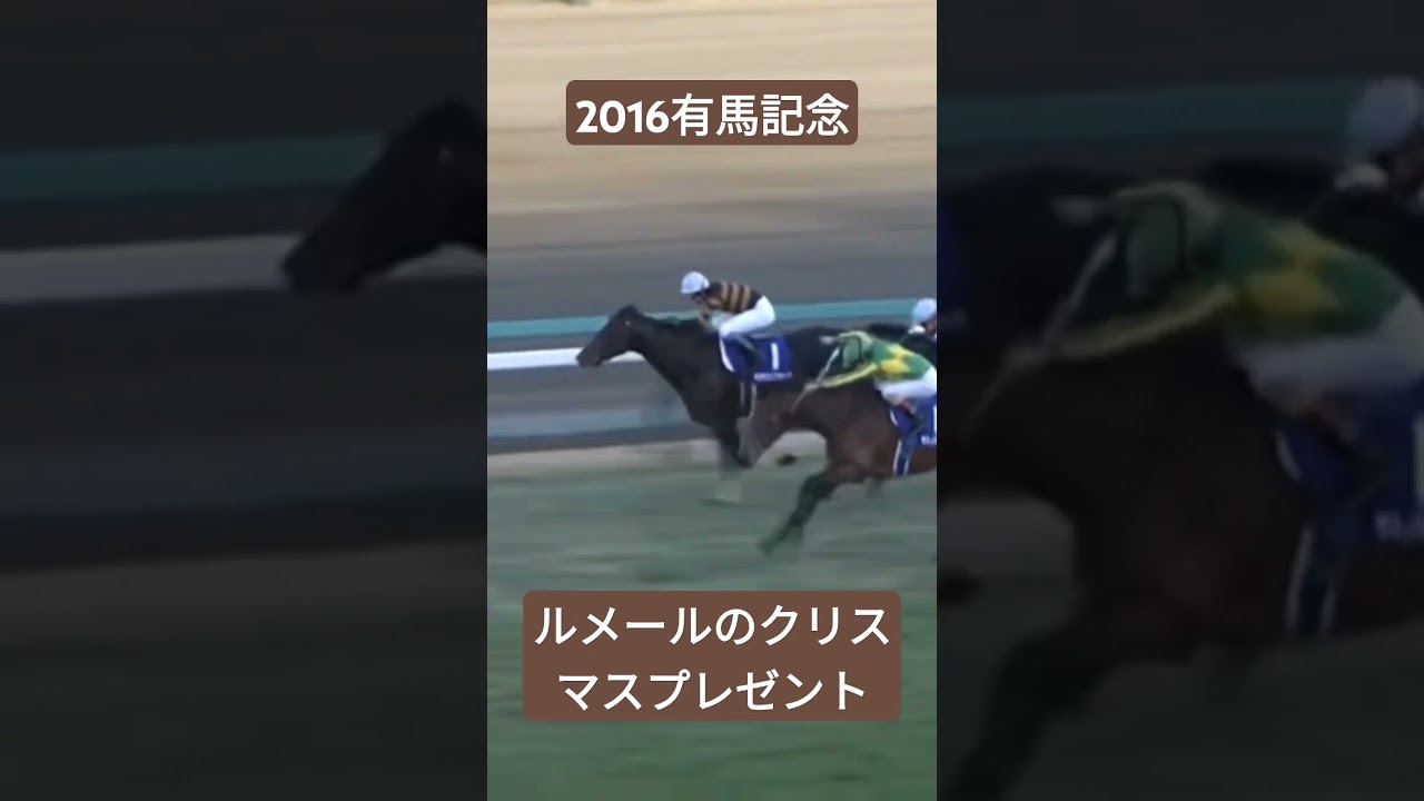 印象に残ってる有馬記念。ルメールのクリスマスプレゼント