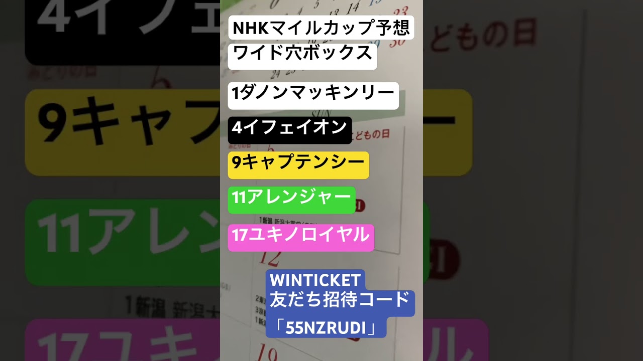 NHKマイルカップ 2024 予想
