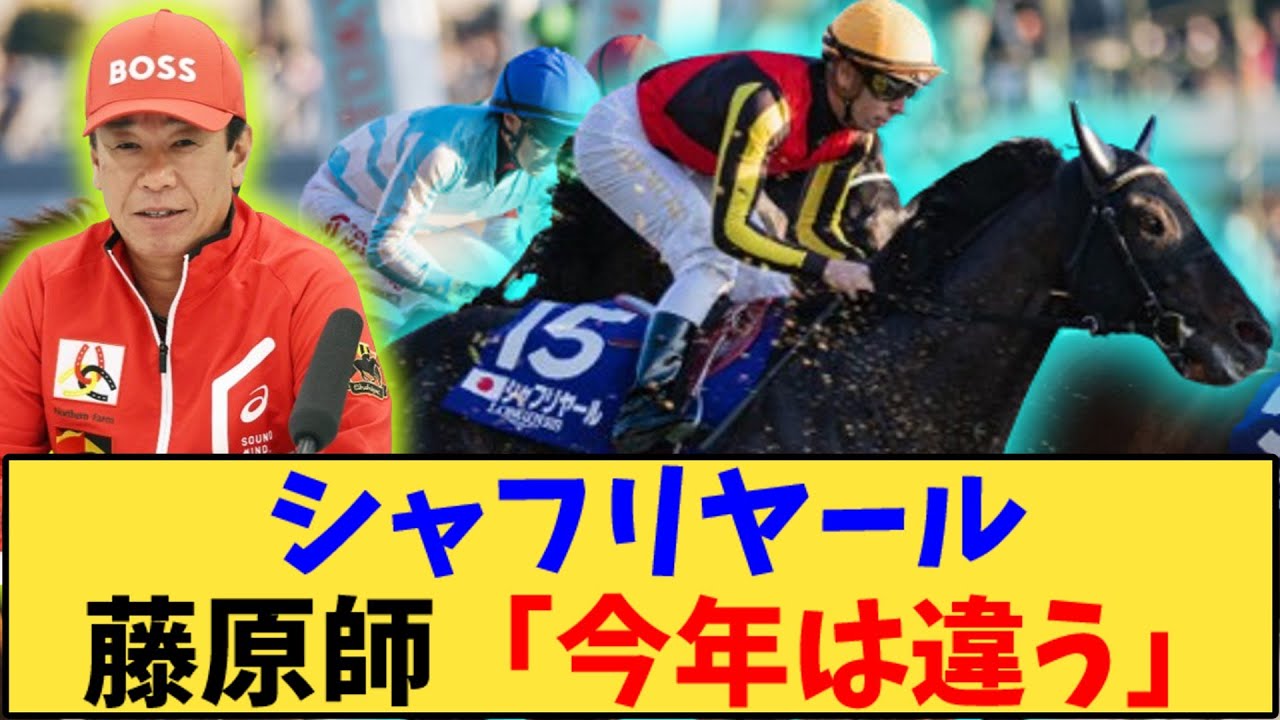 【競馬】「シャフリヤール 藤原調教師「今年は違う」【有馬記念】」に対する反応【反応集】
