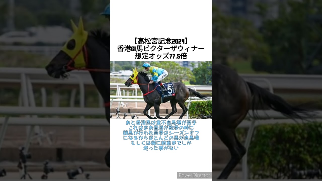 【高松宮記念2024】香港G1馬ビクターザウィナー想定オッズ77.5倍　 #競馬