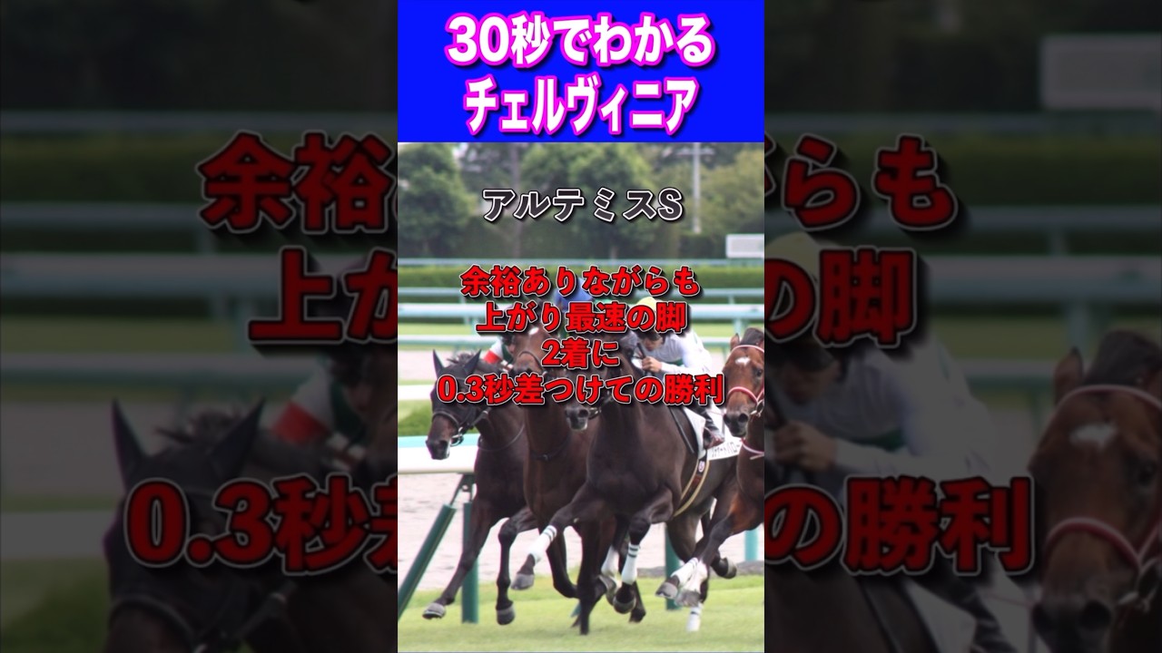 【桜花賞2024】30秒でわかるチェルヴィニア