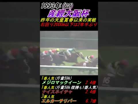 【武豊メジロマックイーン343日ぶりの復帰戦！斤量59k骨折明け！】杉本清の名実況「名優の復活！」なんとナイスネイチャが肩を並べて1番人気だとー？ #メジロマックイーン #大阪杯