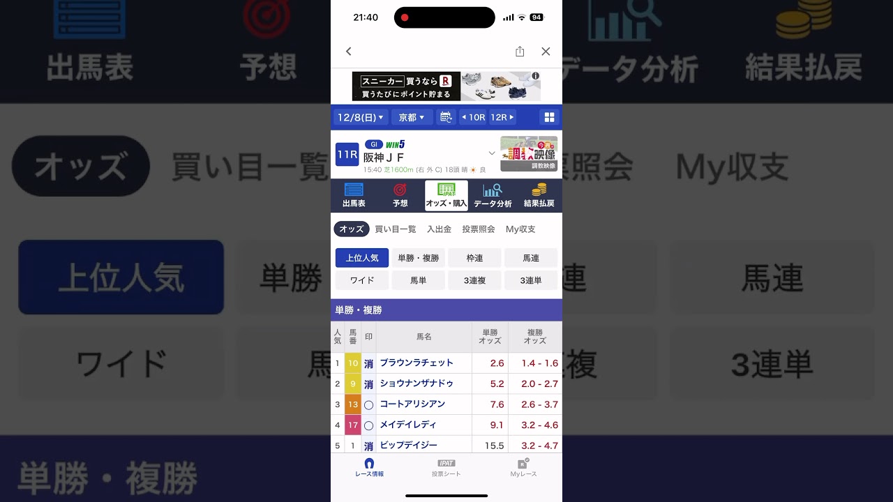 ワイド2-12的中🎯🎯🎯阪神ジュベナイルフィリーズ2024ワイド4点勝負❤️‍🔥#阪神ジュベナイルフィリーズ #阪神jf #阪神jf2024 #競馬予想 #ワイド