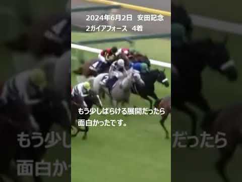 【安田記念2024】仕掛けがワンテンポ遅れたか。ガイアフォース昨年に続き惜しくも４着。芝とダートの二刀流。 #競馬 #安田記念