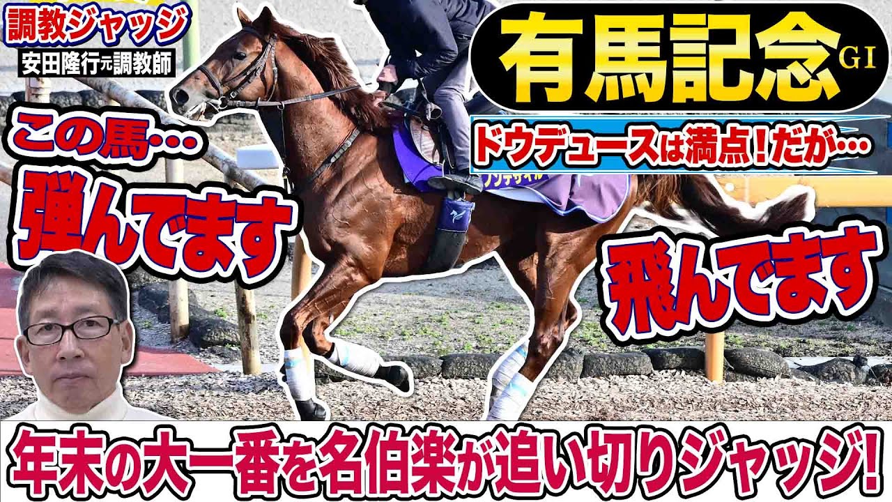 【有馬記念2024】安田隆行元調教師が調教ジャッジ　「動き」「時計」「調教過程」を採点しピックアップした4頭を発表！《東スポ競馬ニュース》
