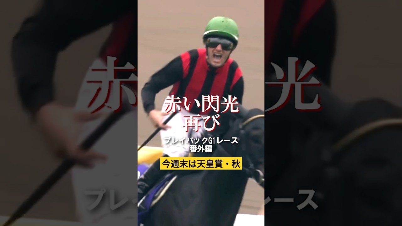 G1レースプレイバック！今回は天皇賞・秋！赤黒の閃光が再びG1勝利！ #競馬 #horseracing #天皇賞秋 #エイシンフラッシュ #デムーロ #horse #gambling