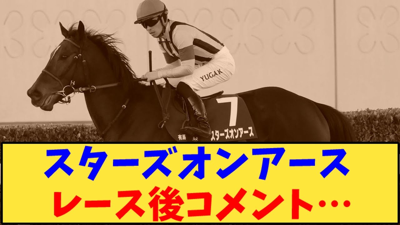 【競馬】「スターズオンアース レース後コメント出たけど…【有馬記念】」に対する反応【反応集】