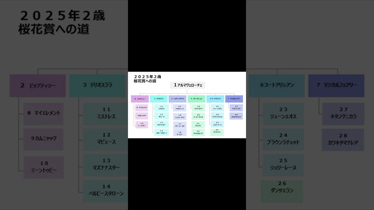 ２０２５年牝馬馬桜花賞へ道　#short